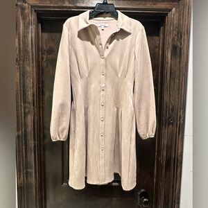 NWT tan suede mini dress
